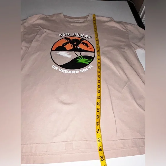 Bad Bunny Un Verano Sin Ti Concert T-Shirt Unisex Size XL Beach Palm Trees - Picture 7 of 11